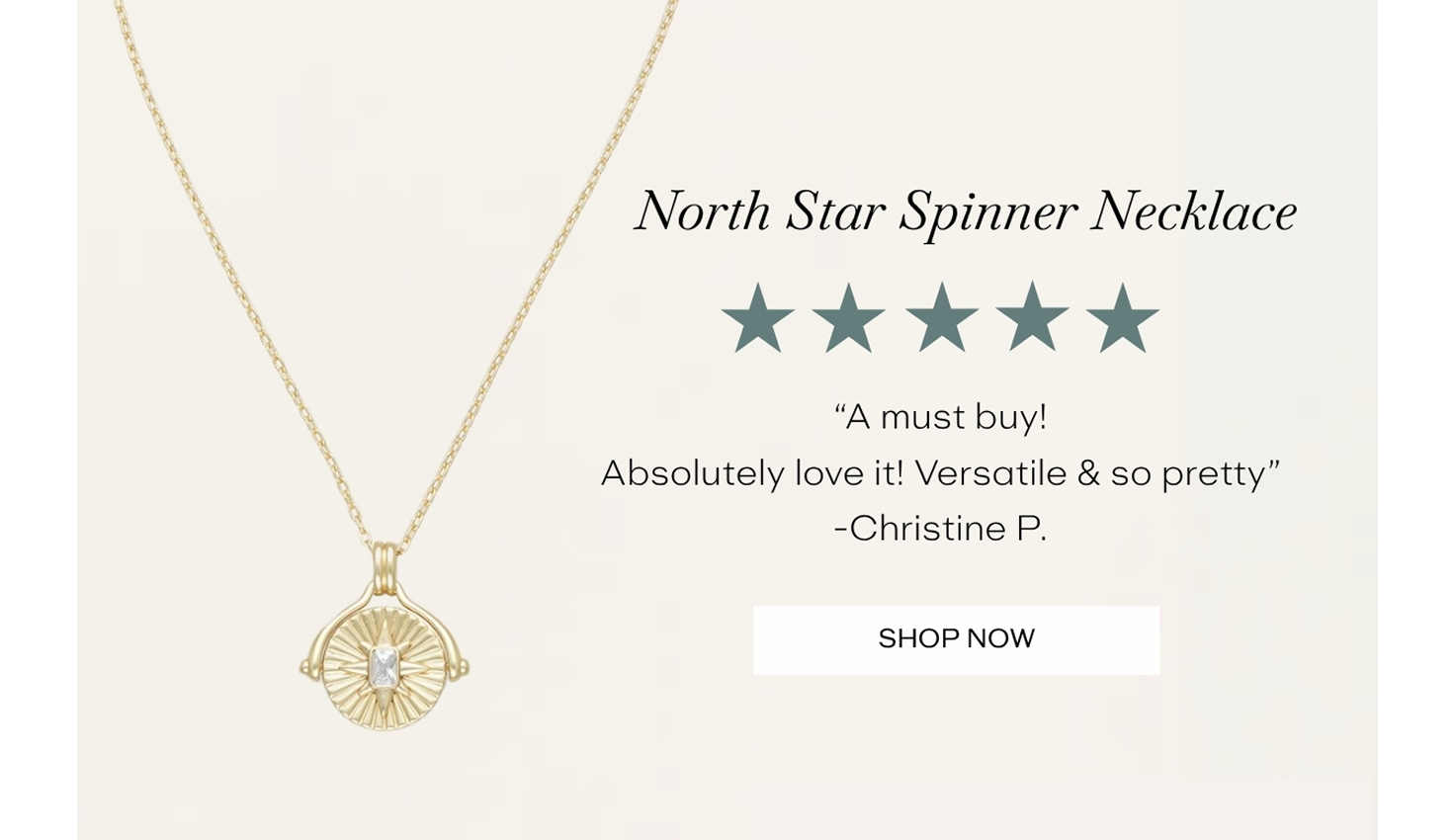 North Star Spinner Necklace