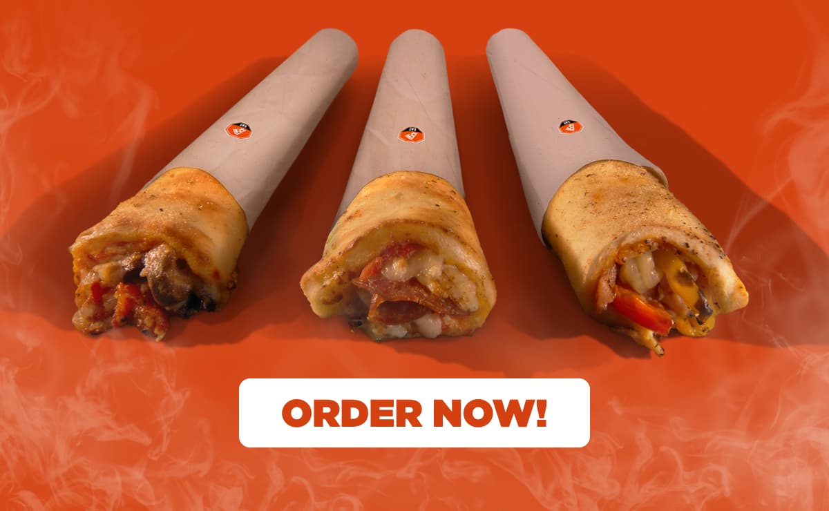Pizza Pizza Pre-Rolls in Pepperoni, Veggie and Pineapple Express. ORDER NOW!