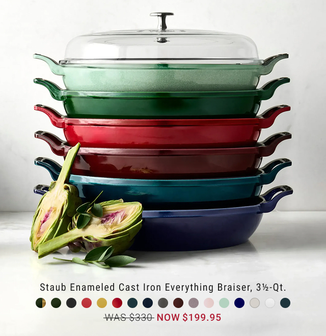 Staub Enameled Cast Iron Everything Braiser, 3½-Qt. - WAS $330 - NOW $199.95