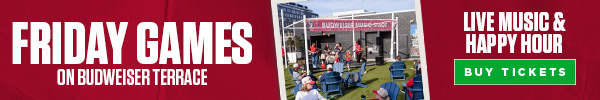 Live Music and Happy Hour every Friday game.