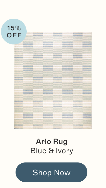 Arlo Rug Blue & Ivory
