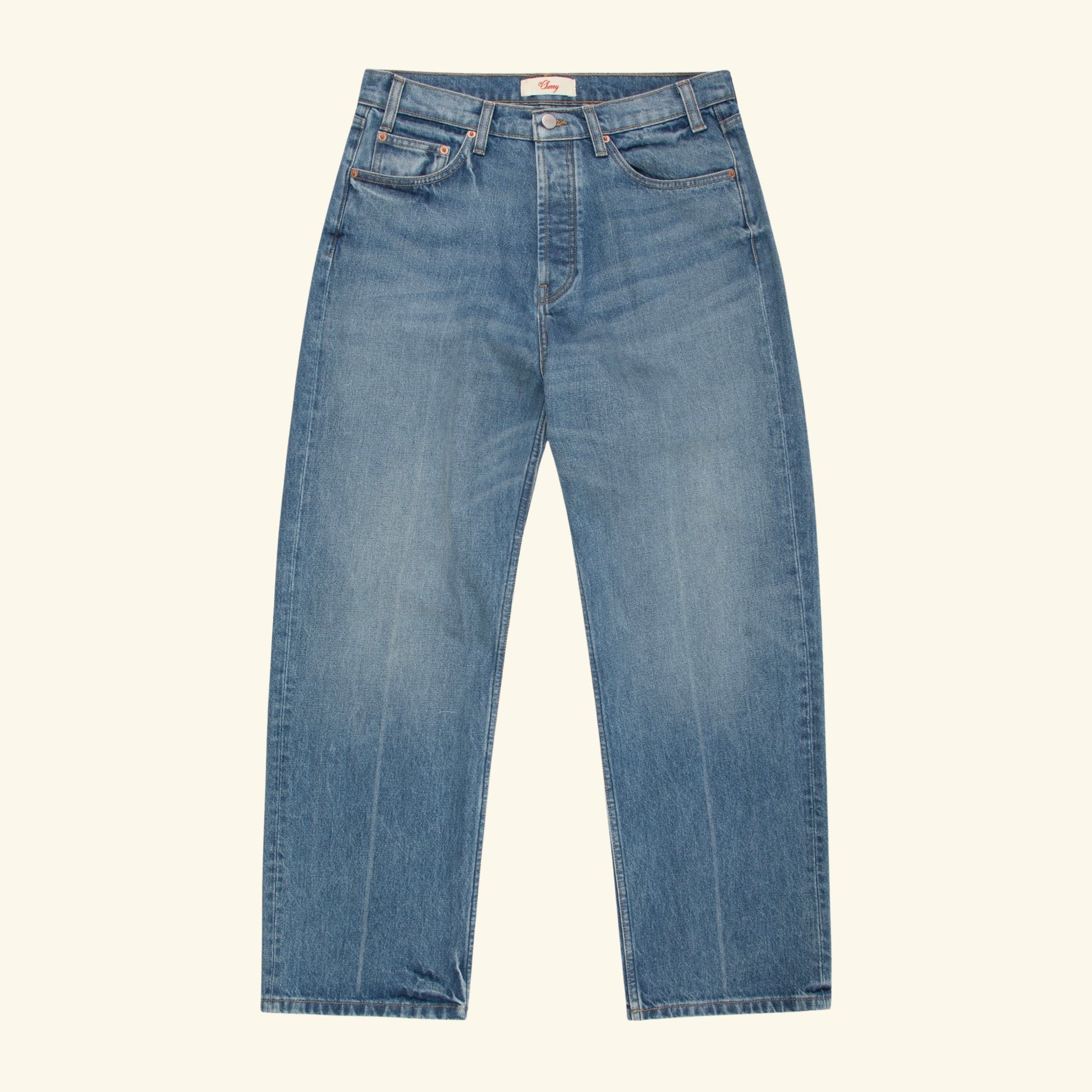 Image of Wide Medium Cowboy Wash Jeans