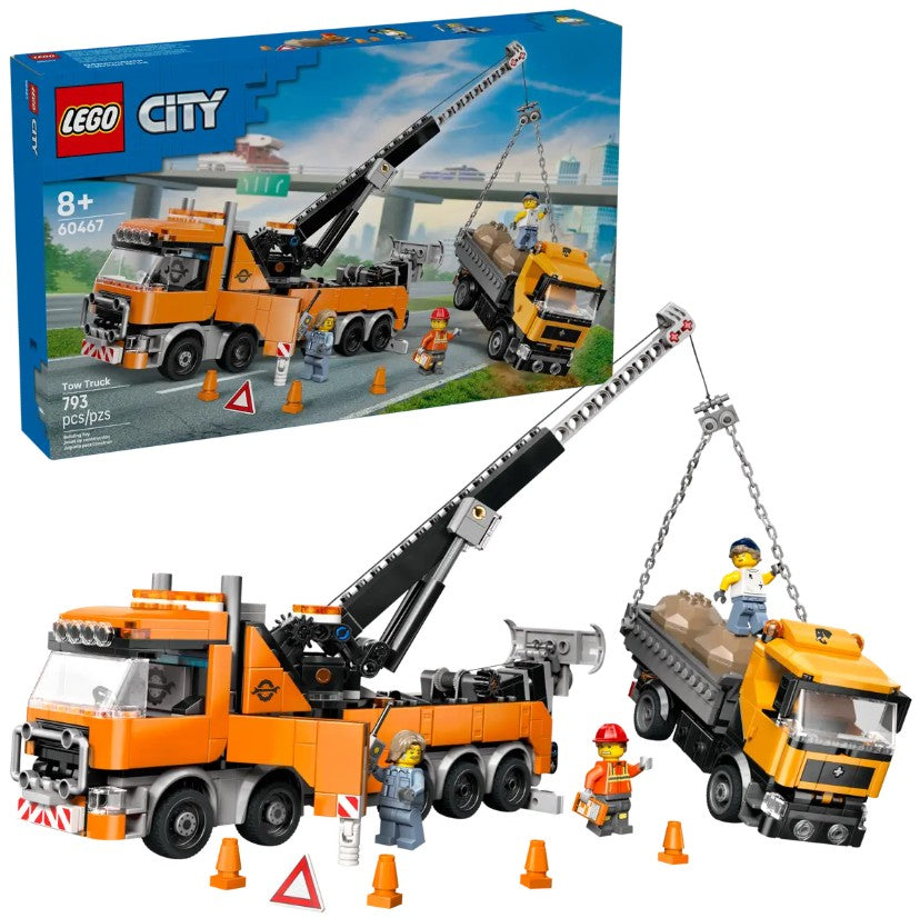 Image of LEGO City Heavy-Duty Recovery Tow Truck with Crane 60467