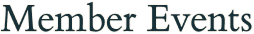 Member Events