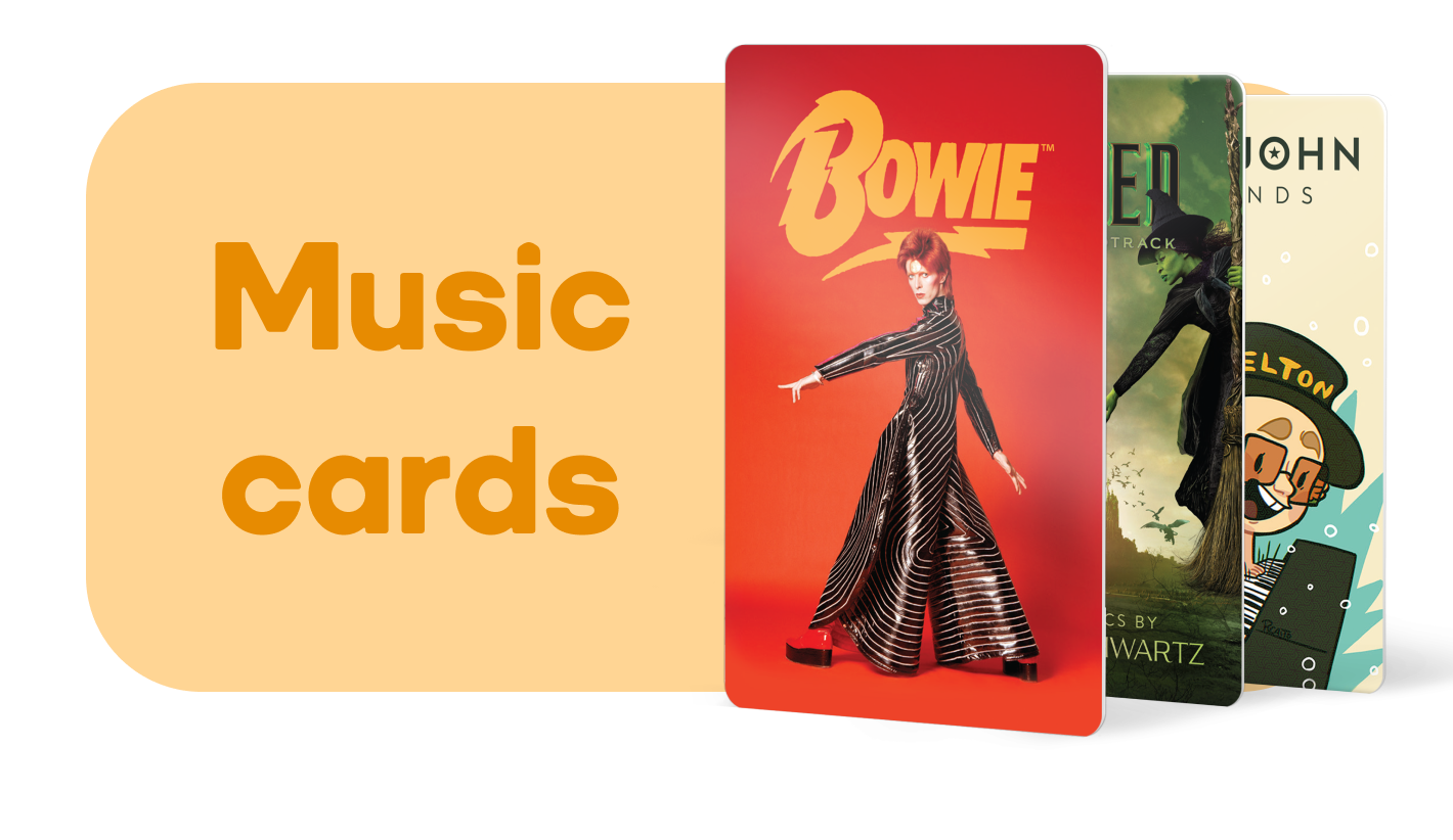 Shop music cards