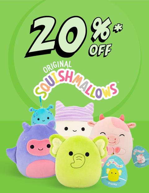 20% Off Squishmallows*