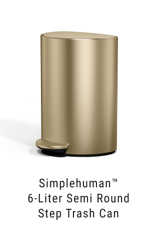 simplehuman™ 6-Liter Semi Round Step Trash Can