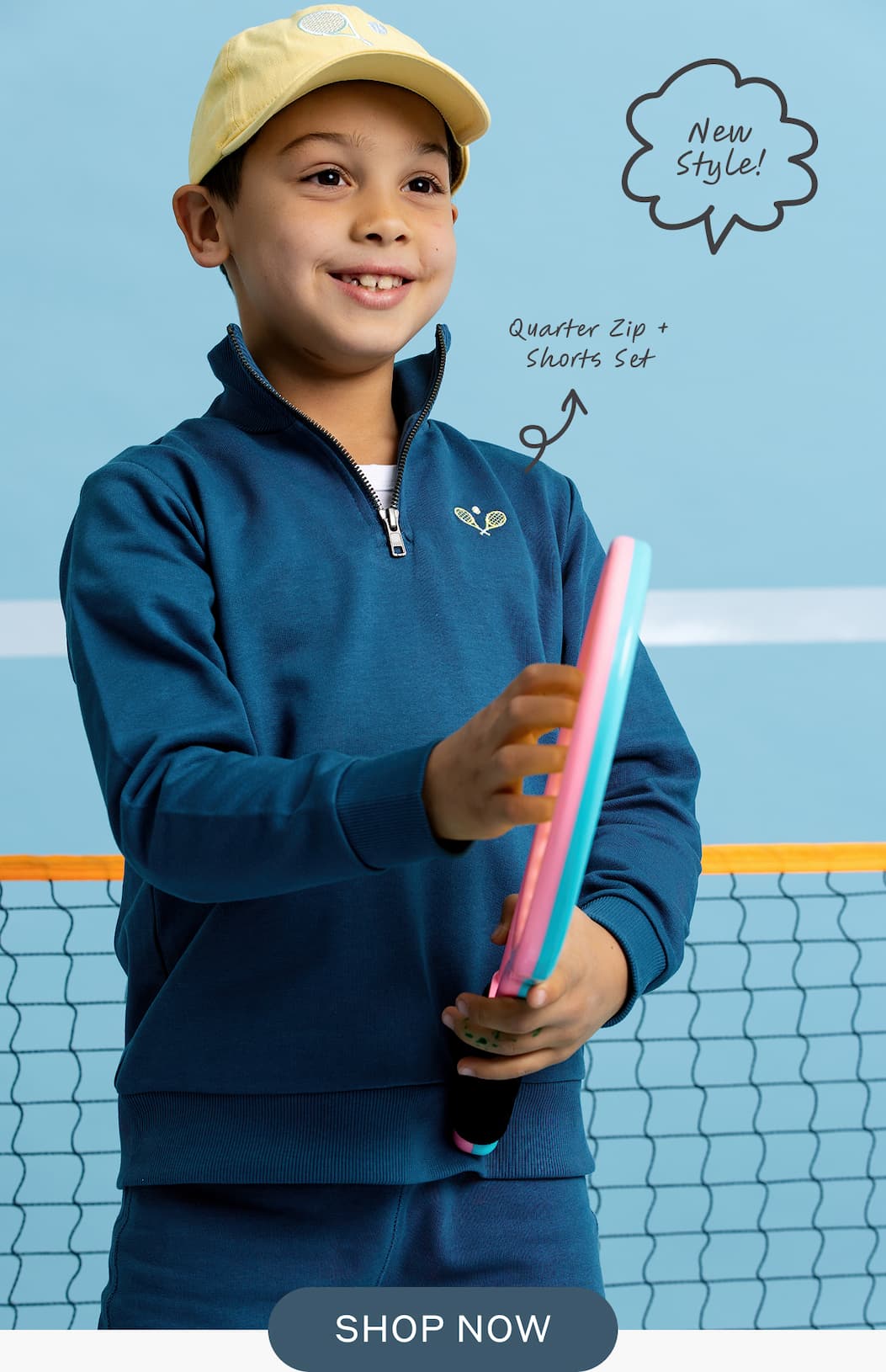 New Style! Quarter Zip + Shorts Set - Shop Now