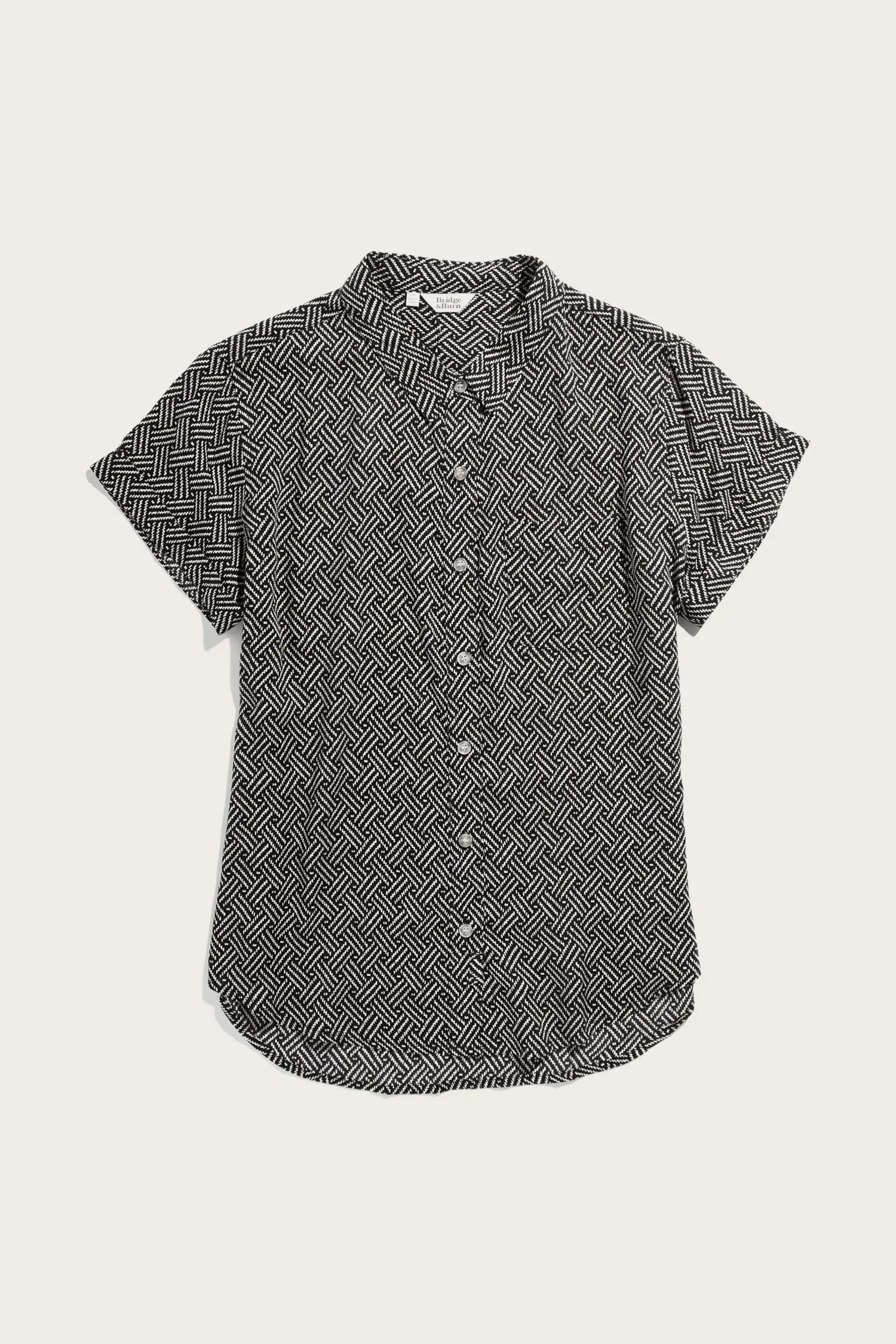Image of Bea Shirt / Black Geo