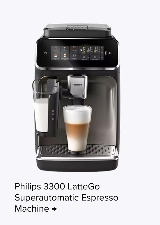 Philips 3300 LatteGo Superautomatic Espresso Machine, sp $549.99 $350 Off