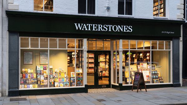Waterstones bookshop on Shrewsbury High Street, England