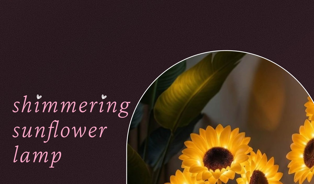 Shimmering Sunflower Lamp