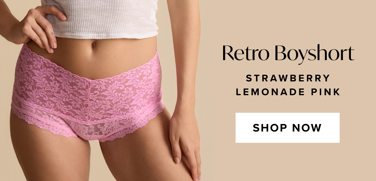 Retro Boyshort Strawberry Lemonade Pink
