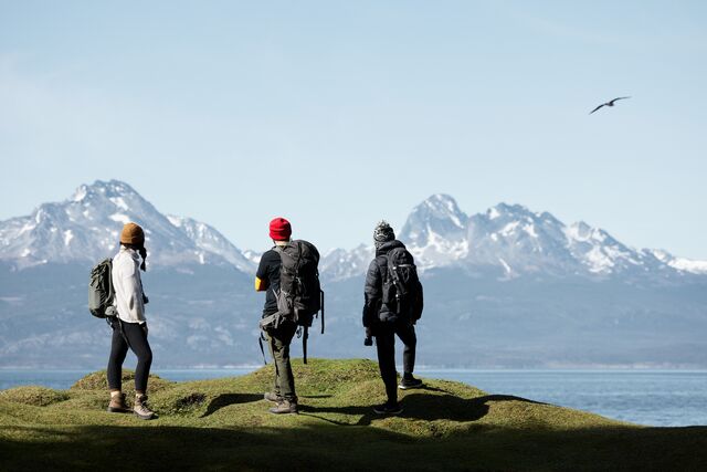 Embark on a lagoon hike at Ushuaia