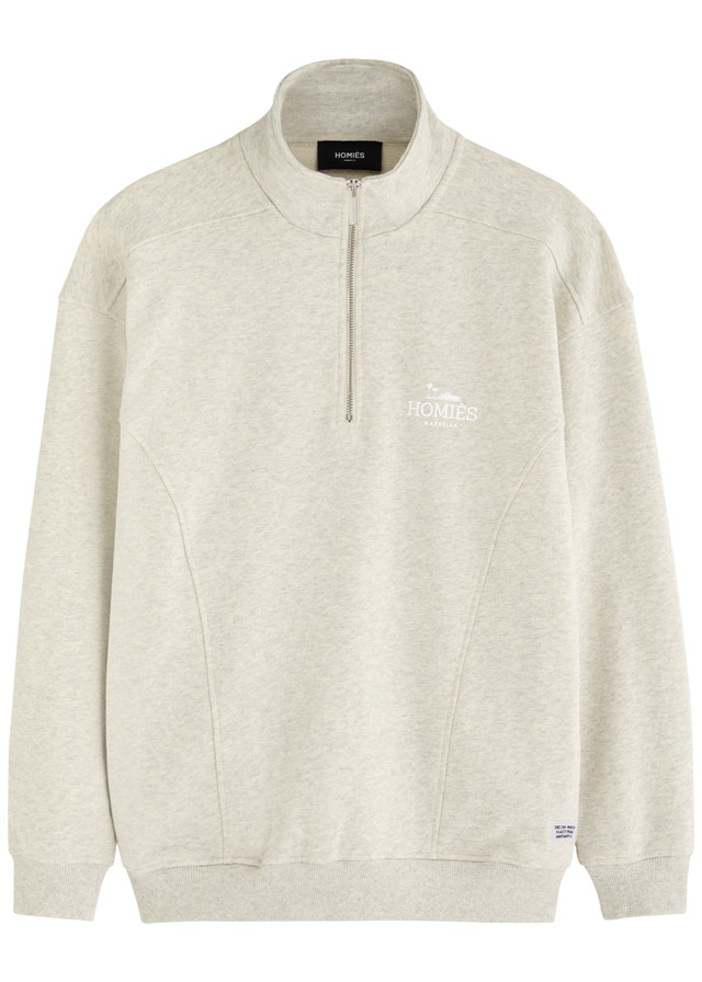 HOMIES MARBELLA Classic logo half-zip cotton sweatshirt