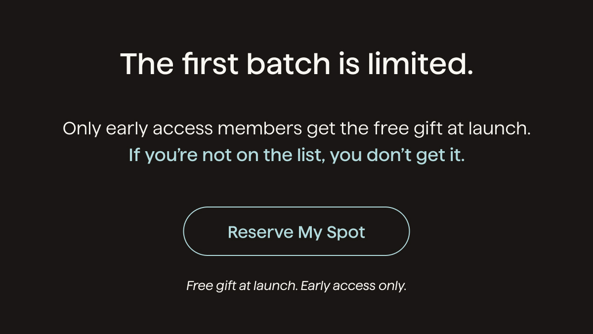 The First Batch is Limited 