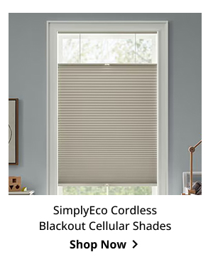 SimplyEco Cordless Blackout Cellular Shades | Shop Now >