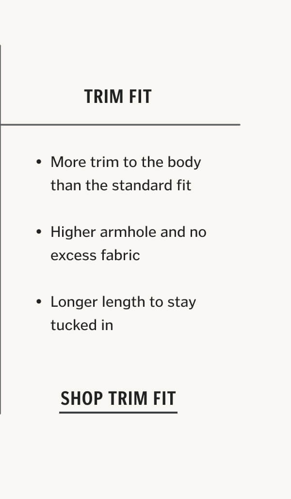 Trim Fit vs. Standard Fit: What’s the Difference?