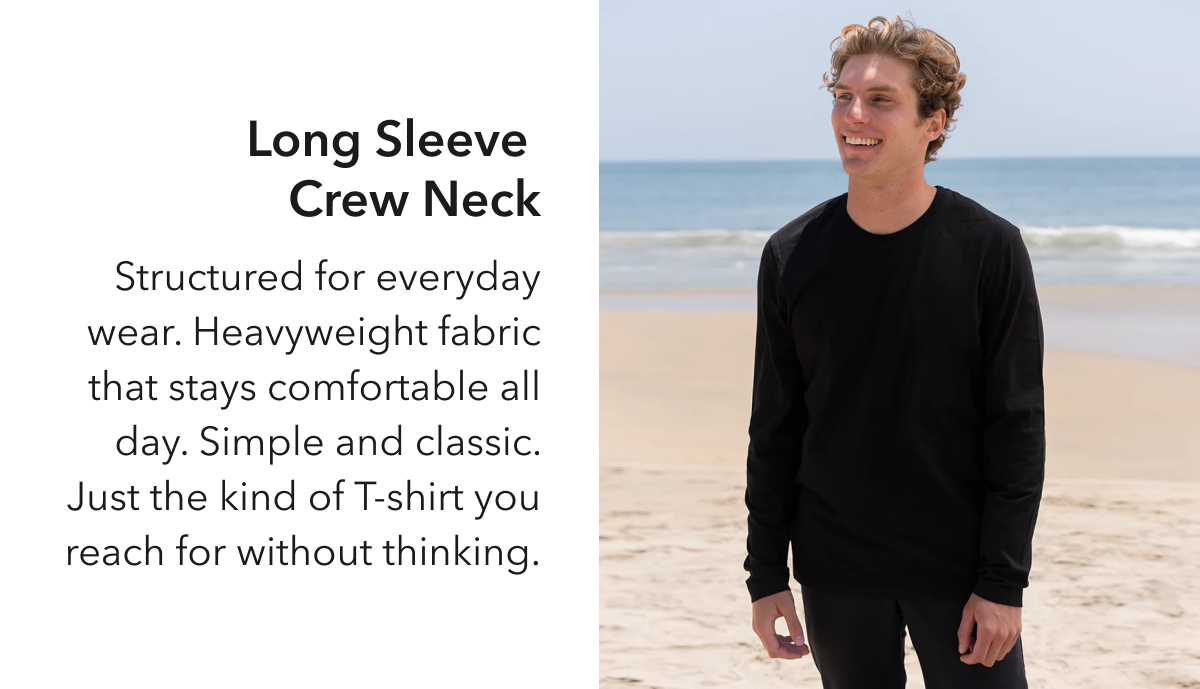 Mens Long Sleeve Crew Neck