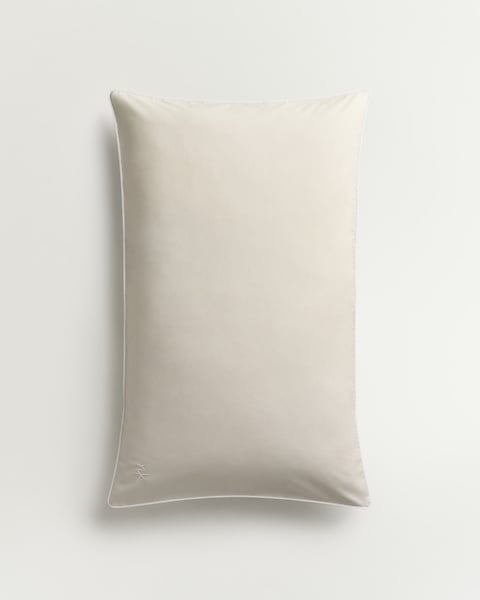Image of Percale Pillow Case (Set of 2) – Sand/White