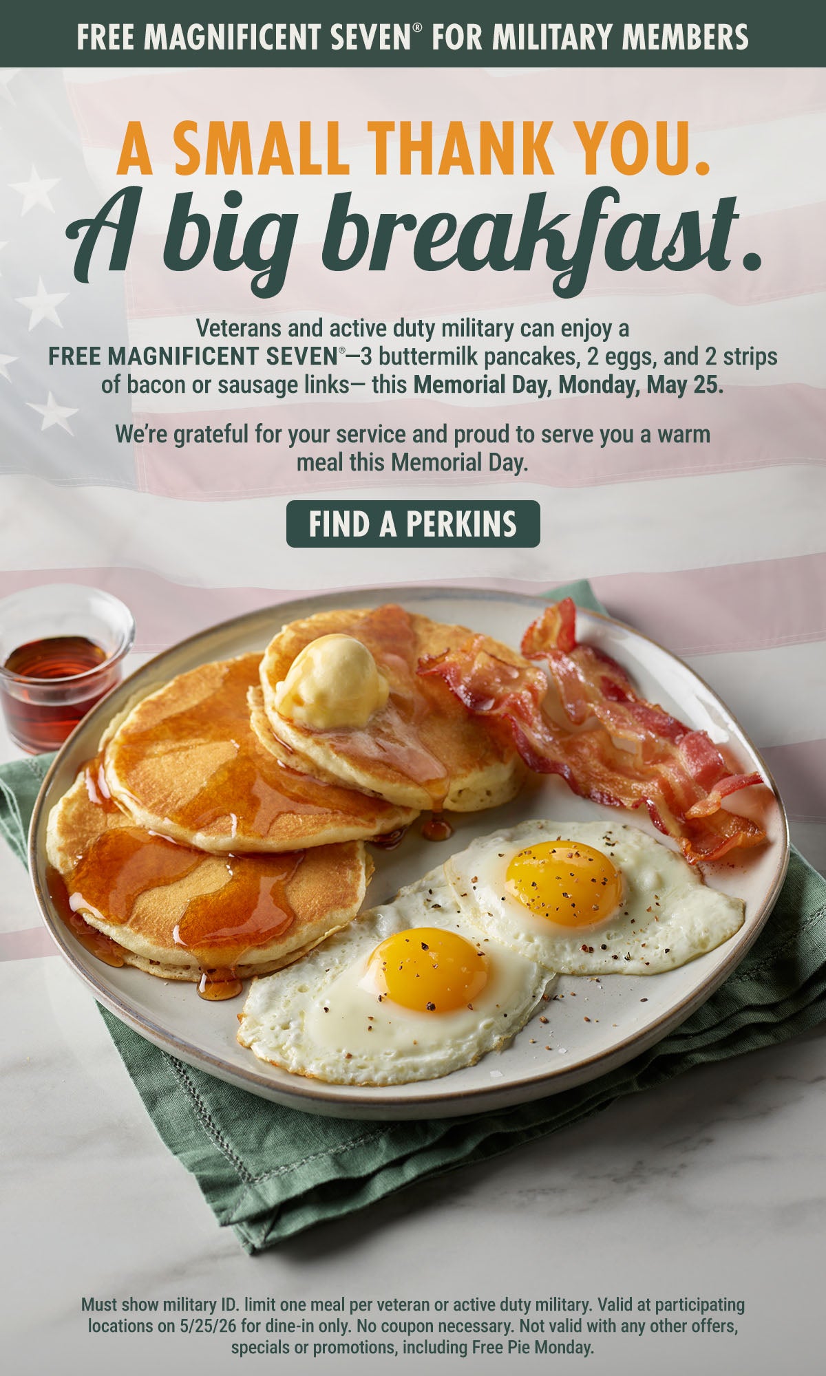 Free Magnificent Seven® for military members.