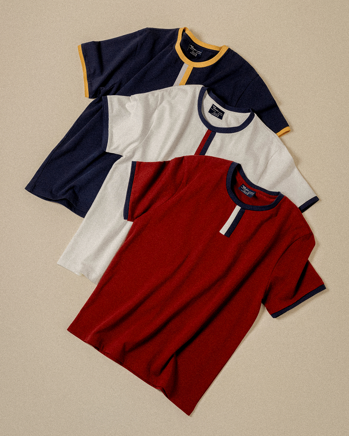 GIF rotating piles for shirts and shorts