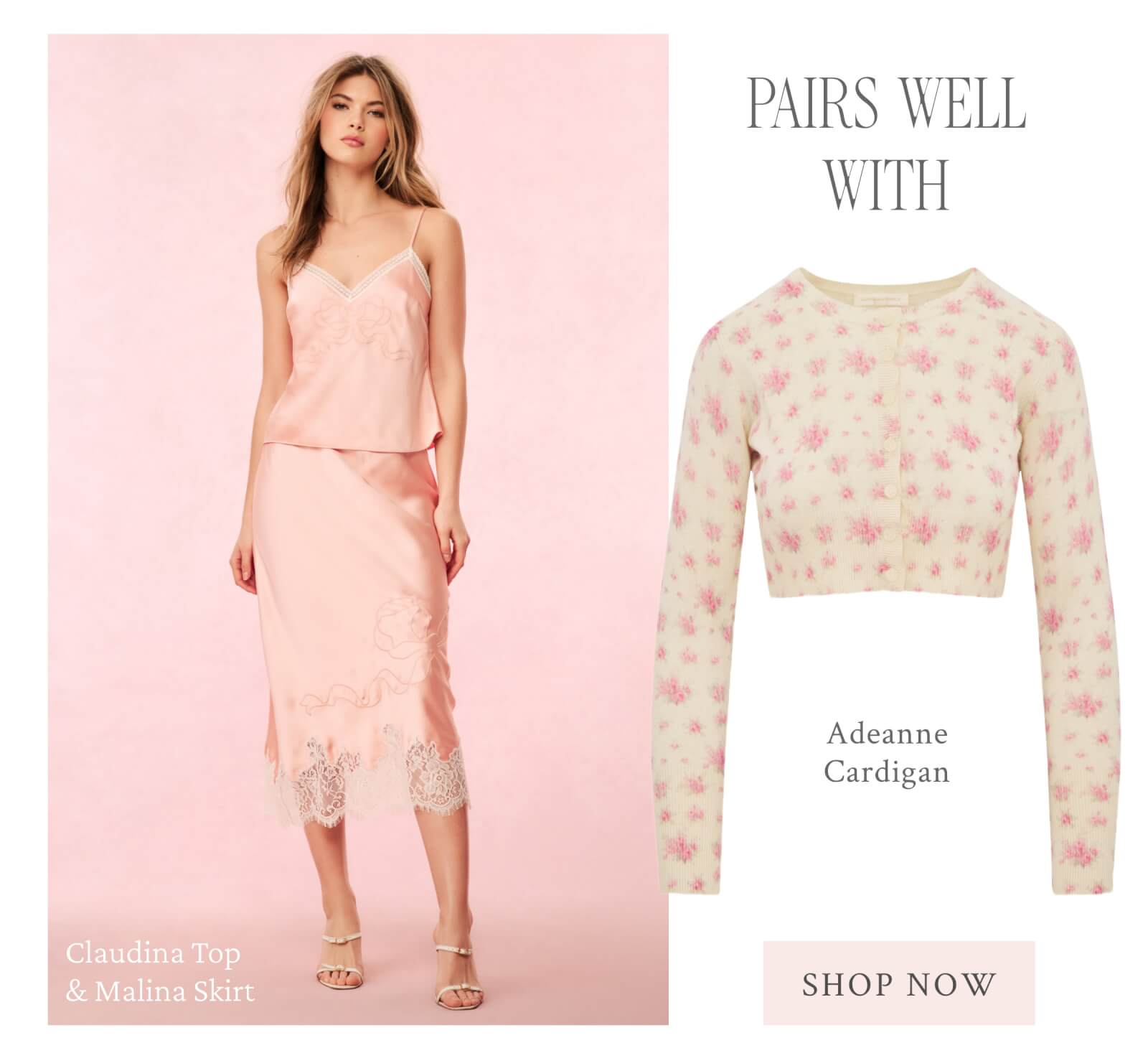 Claudina Top & Malina Skirt Pairs Well With Adeanne Cardigan <SHOP NOW>
