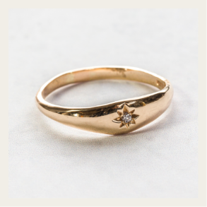 North Star: Tiny Signet Ring