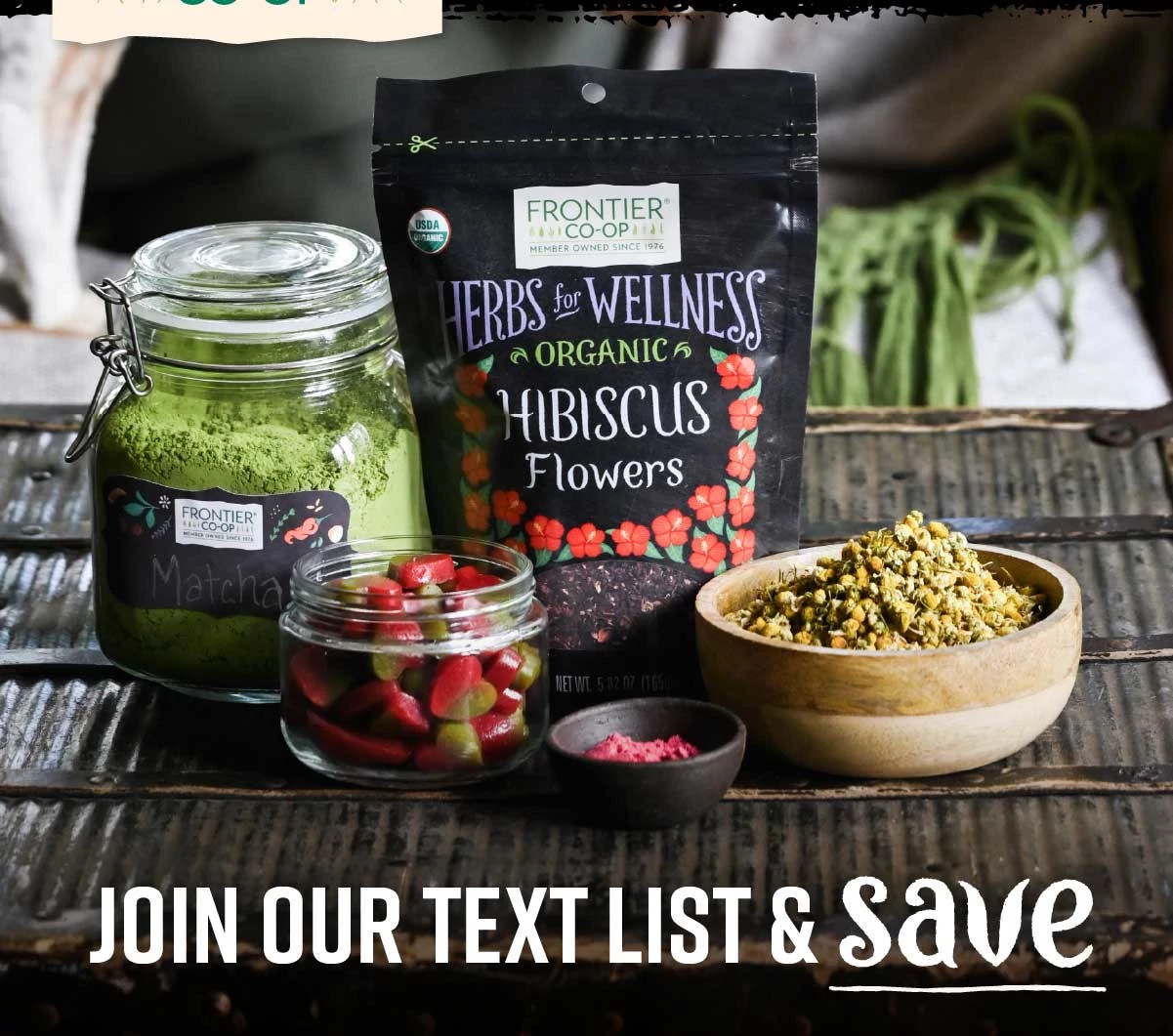 Join our text list & save