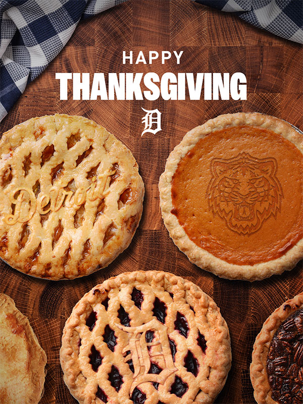 Happy Thanksgiving From the Detroit Tigers.