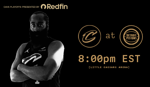 Cavs at Pistons. 8:00 PM at Little Caesars Arena