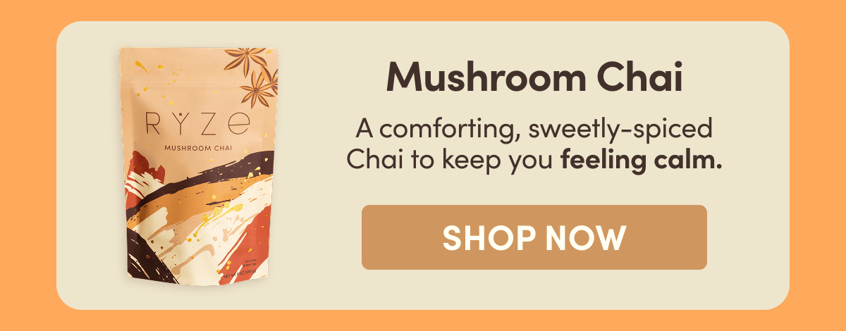 Mushroom Chai | A comforting, sweetly-spiced Chai to keep you feeling calm. | Shop Now