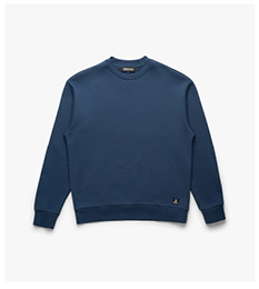 Men's Hoyt Crew Neck Sweatshirt In Dark Denim