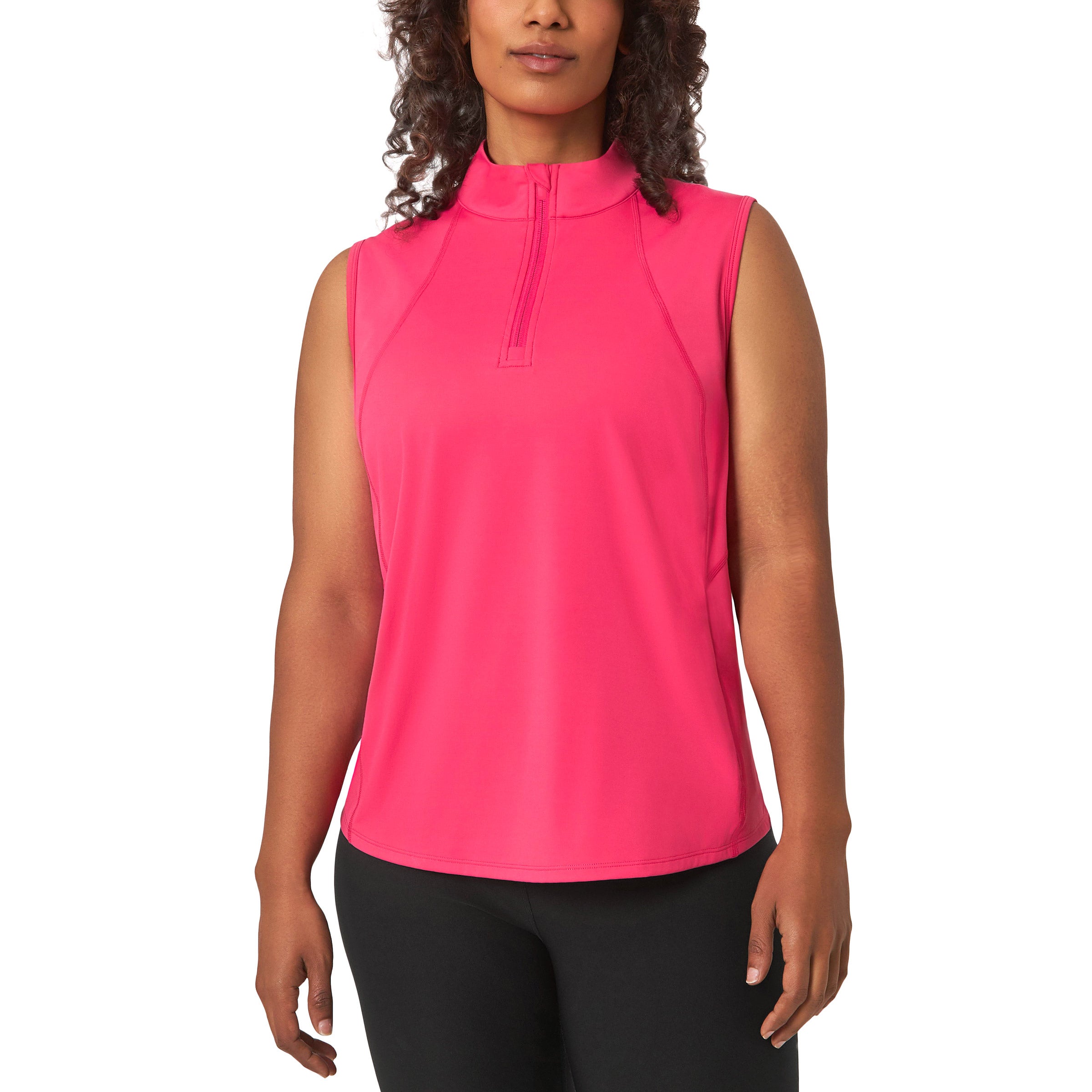 Mondetta Women's Half Zip Sleeveless Tank