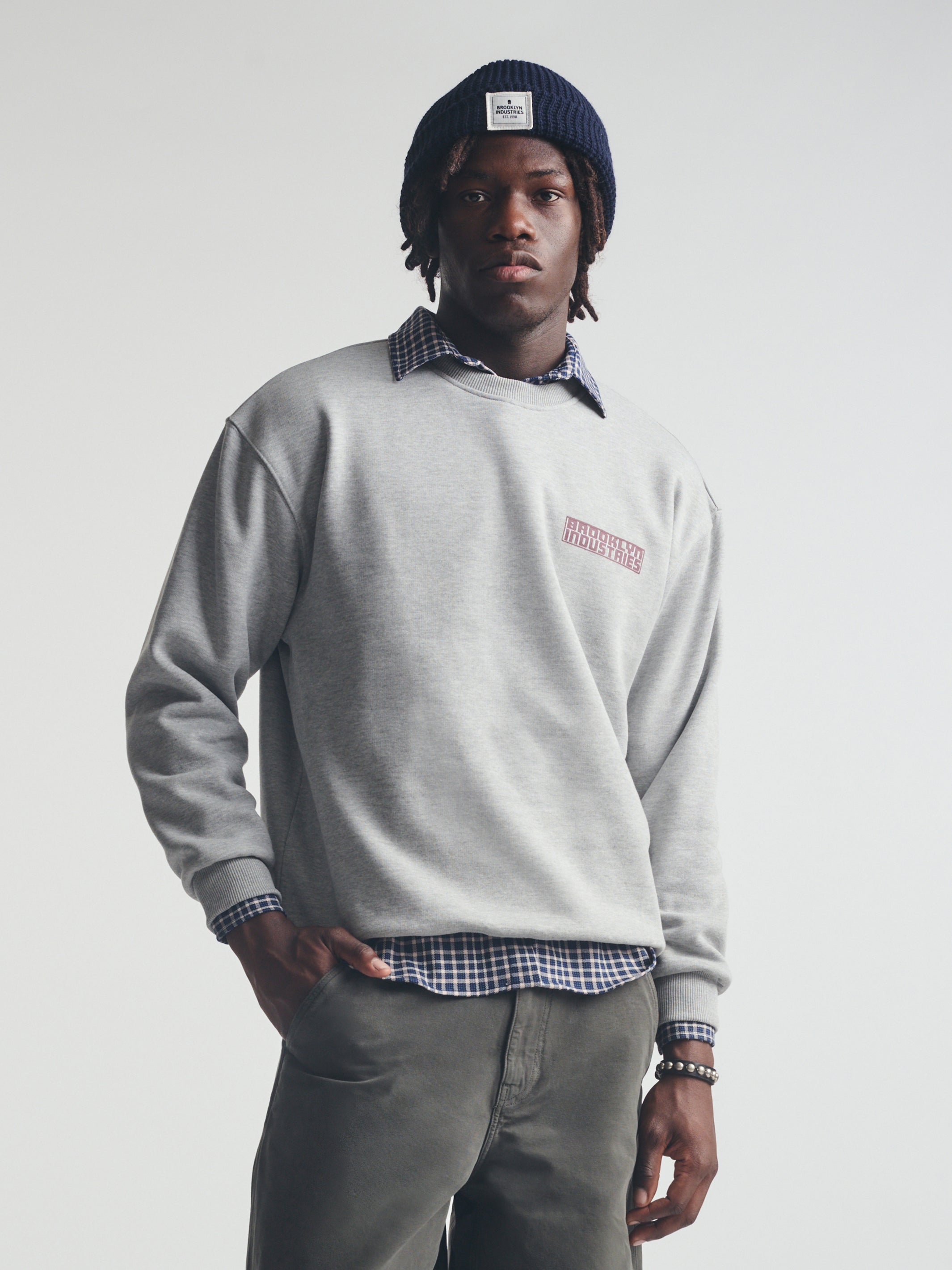 Image of Men's 1998 Sweatshirt in Mid Grey Melange