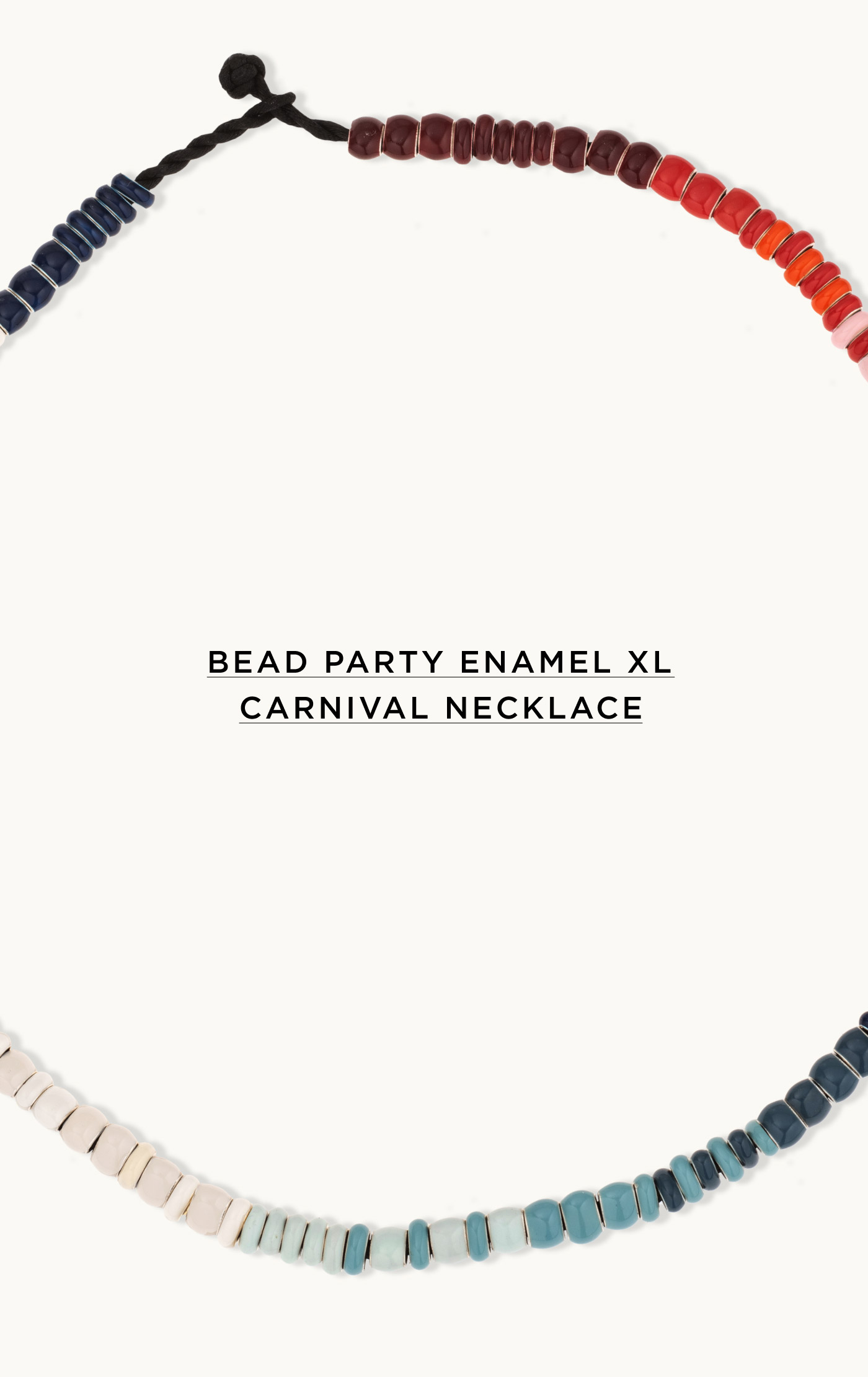 Bead Party Enamel XL Carnival Necklace