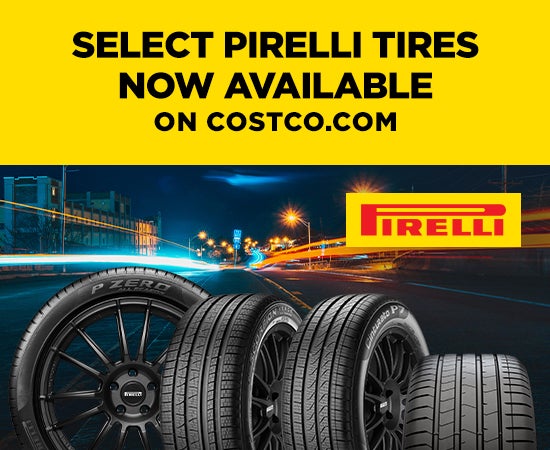 select pirelli tires now available on costco.com