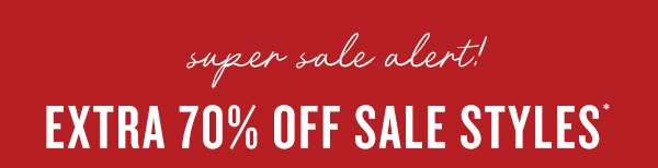Extra 70% off sale styles