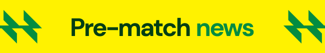 Pre-match news