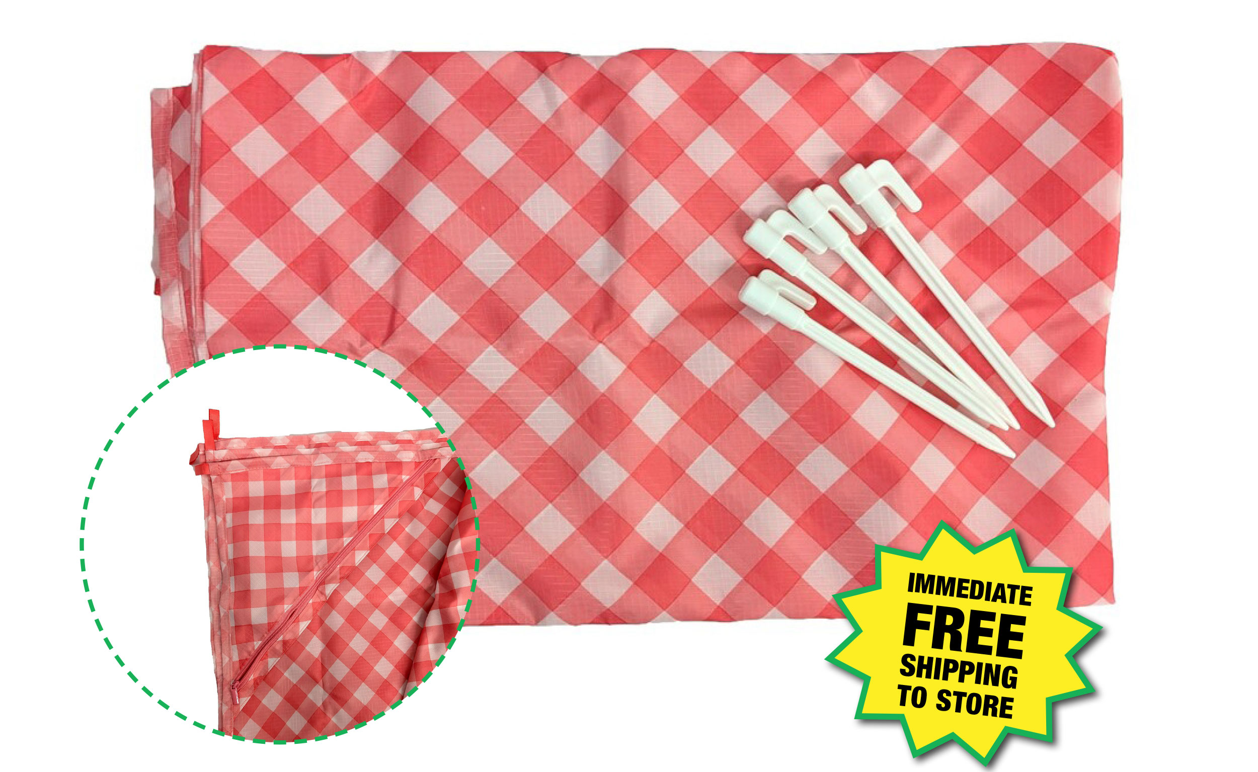 Outdoor Blanket with Stakes - ONLY $4.99 After Rebate*!