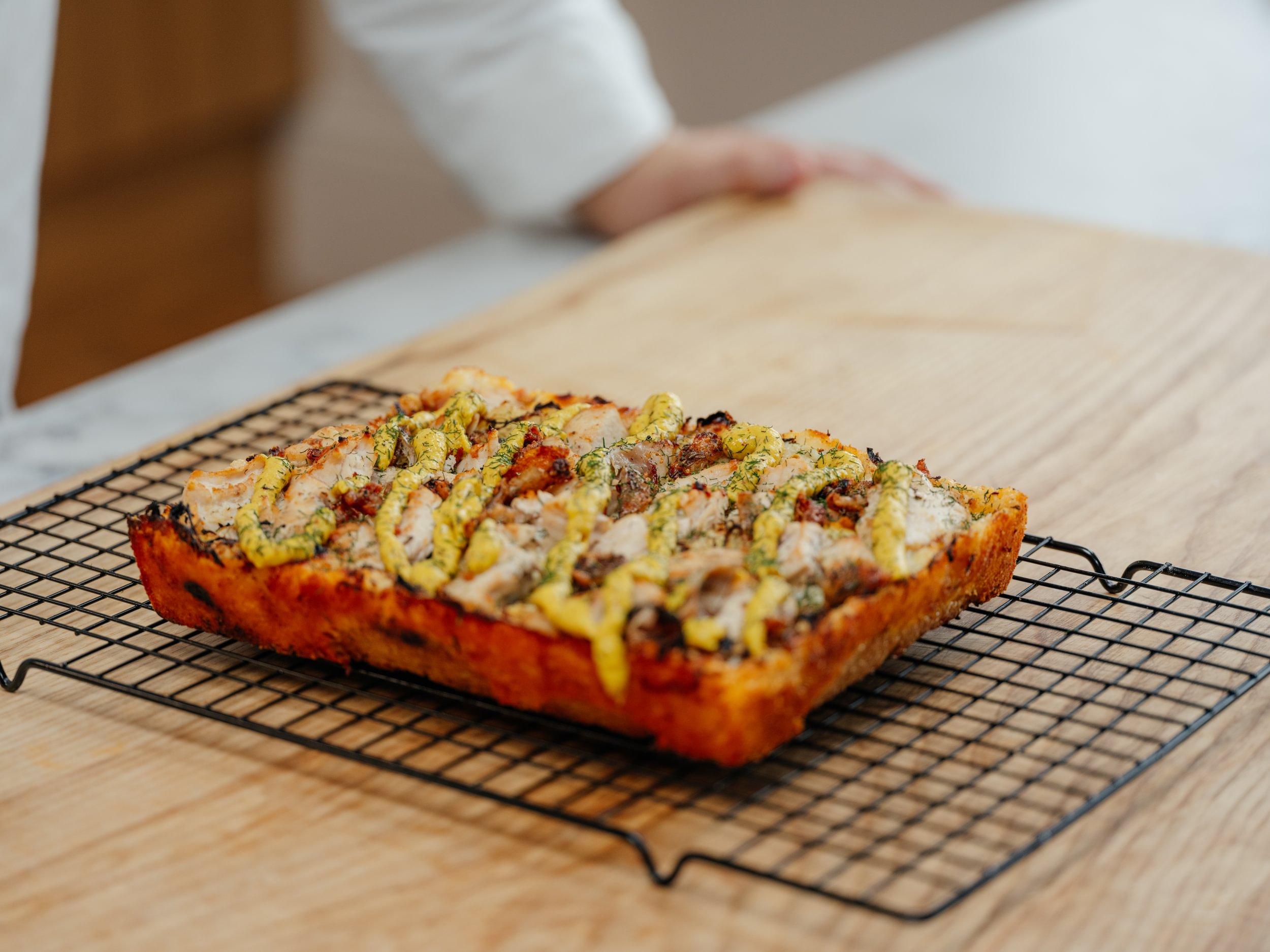 Turkey on Rye Detroit Pizza