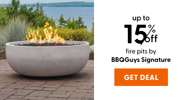 Up to 15% off fire pits by BBQGuys Signature