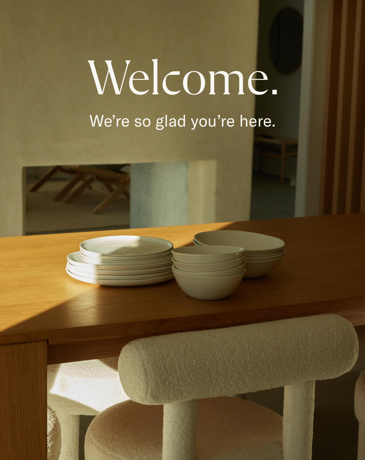 Welcome. We're so glad you're here.