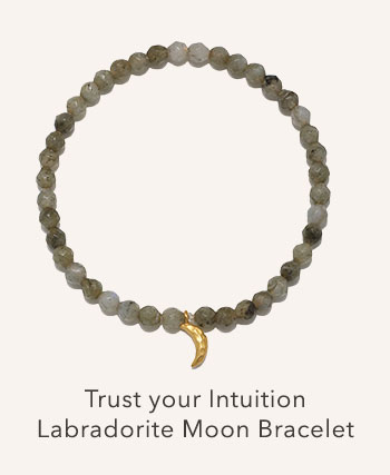 Trust Your Intuition Labradorite Moon Bracelet