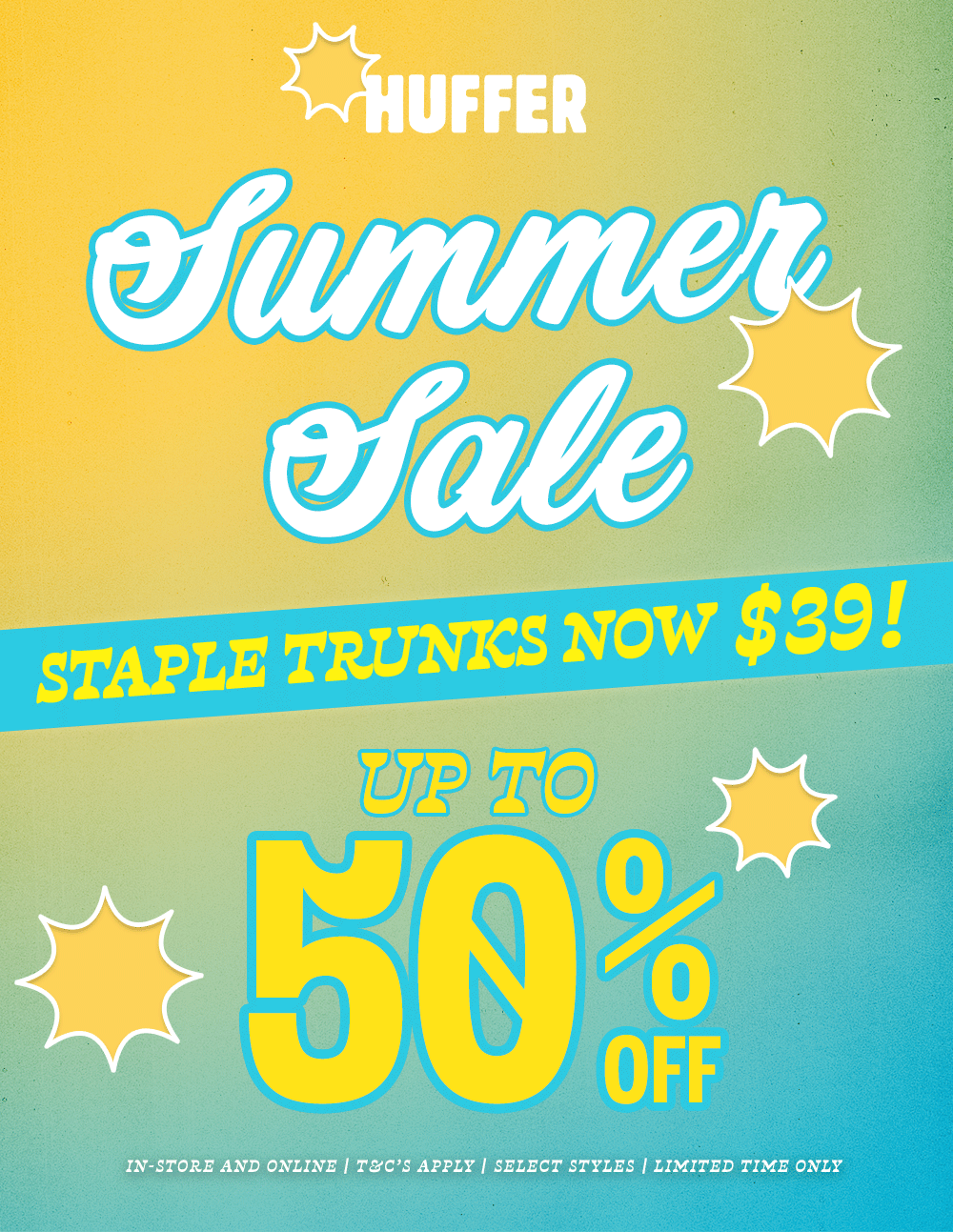 UP TO 50% OFF SUMMER SALE