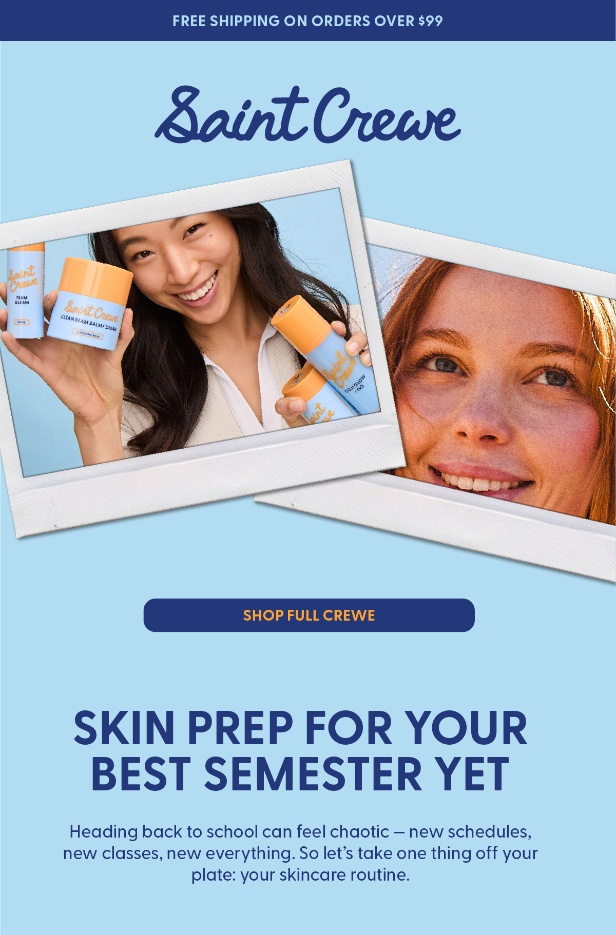 Shop full crewe to prep for the best semester yet