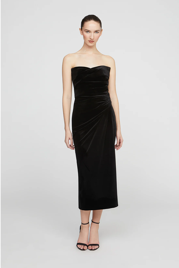 Imara Velvet Midi Dress