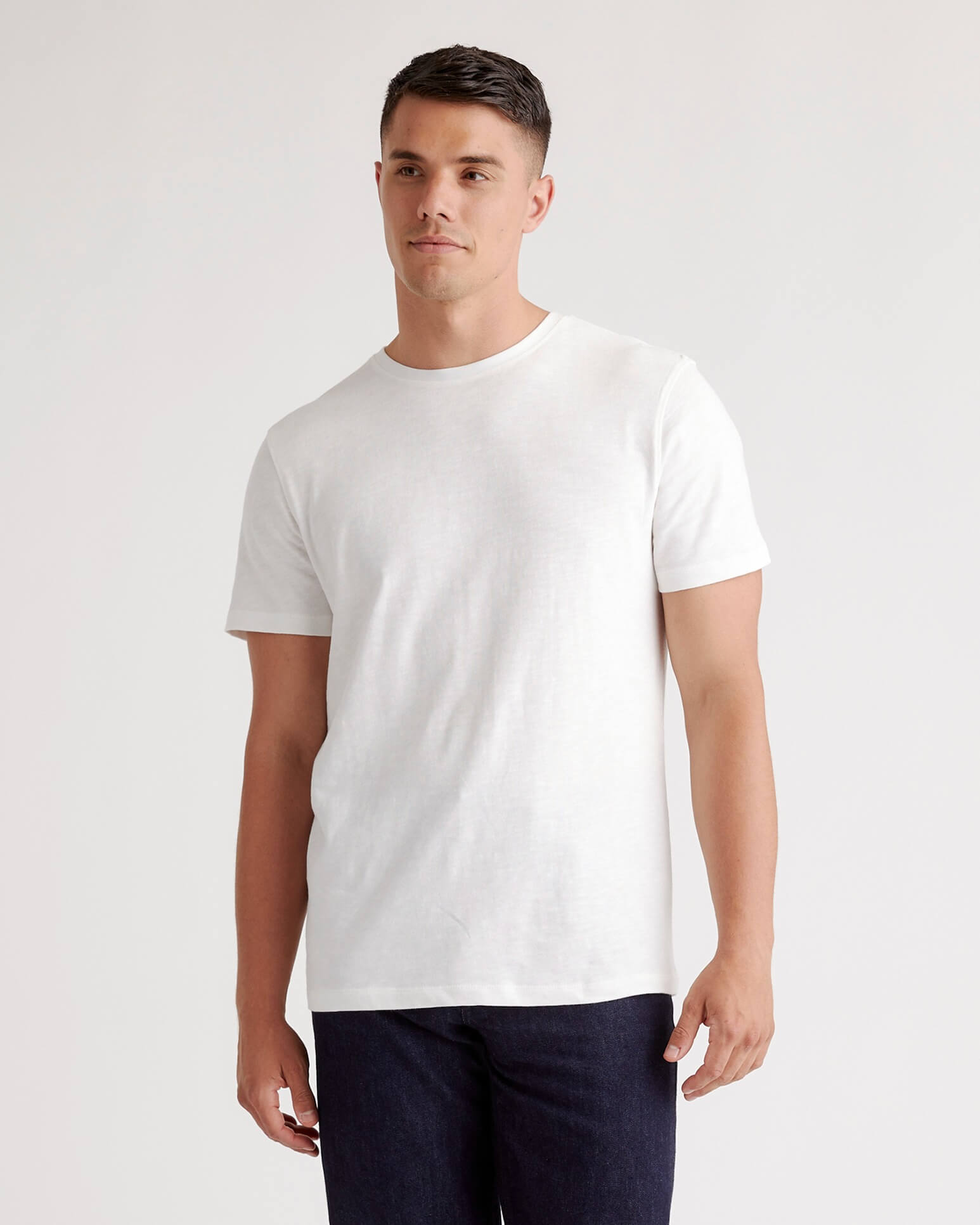 100% Organic Cotton Slub Crewneck Tee