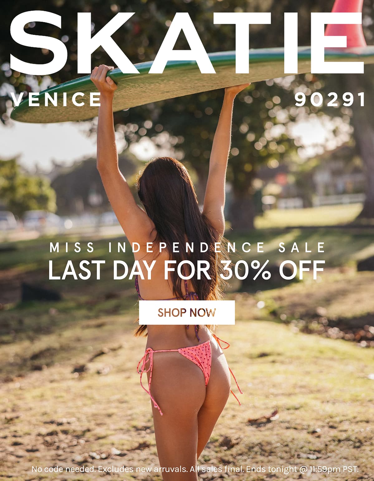 Last day for 30% off at SKATIE