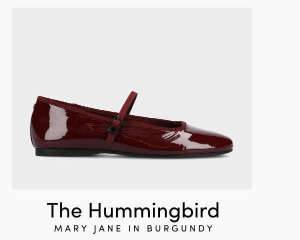 The Hummingbird Mary Jane In Burgundy